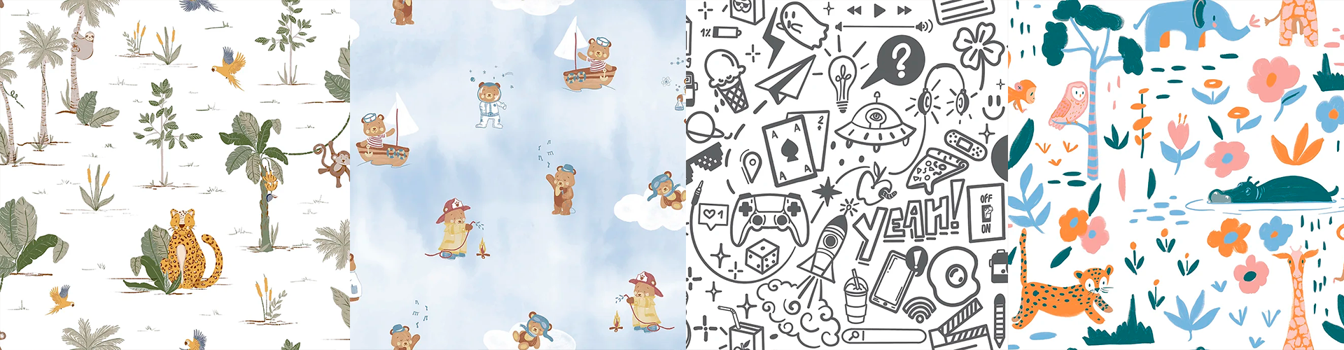 Papéis de parede para quartos infantis