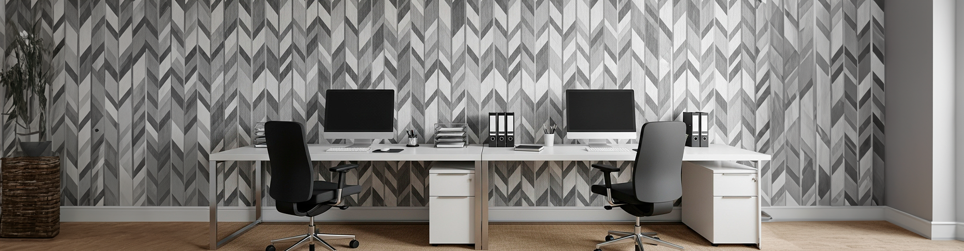 como usar papel de parede em escritórios em SP